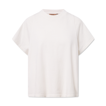 Teagan Garment Dyed Light Jersey, Parchment White