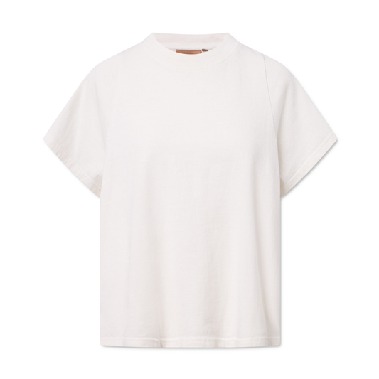 Teagan Garment Dyed Light Jersey, Parchment White