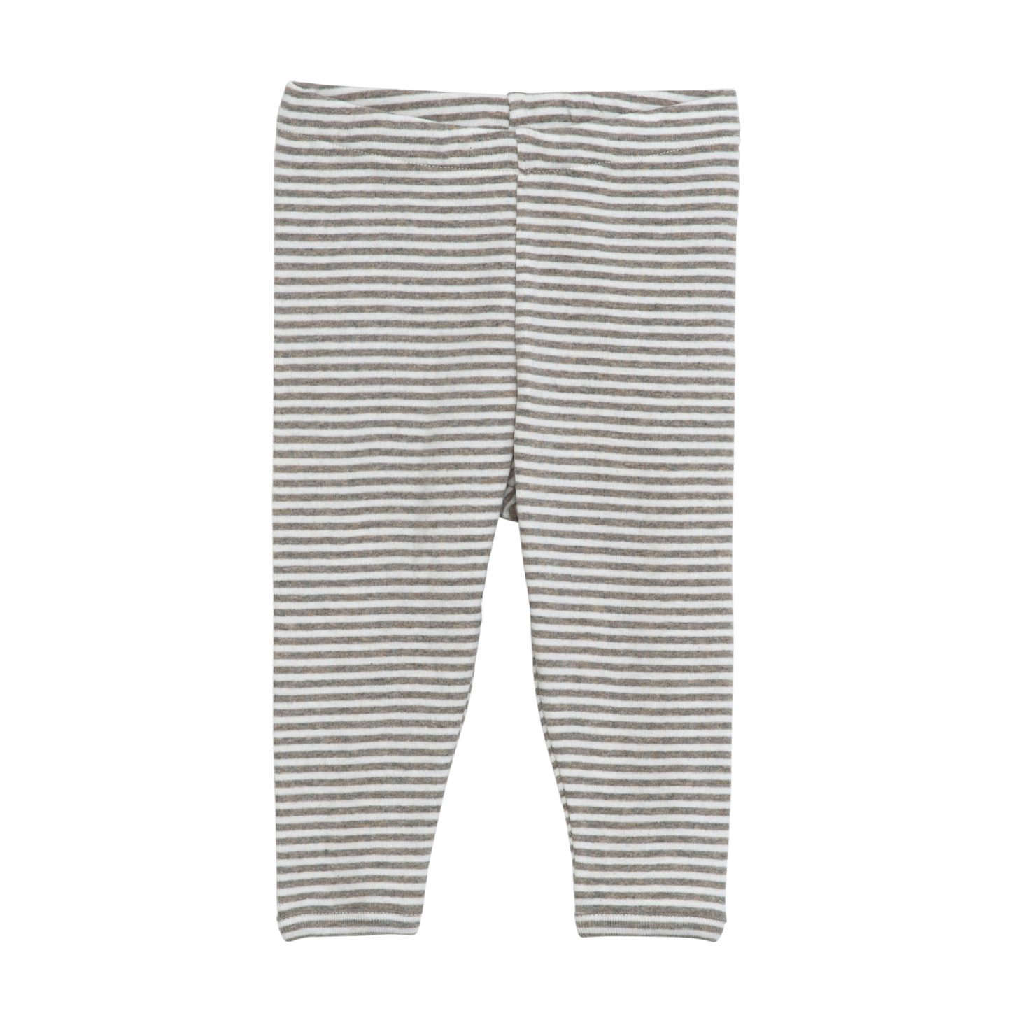 Baby Leggings Stripe, Taupe/Offwhite