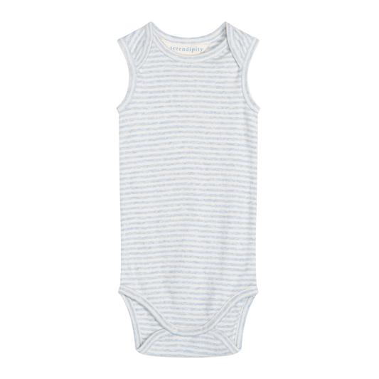 Baby Tank Body Stripe, Mist/Offwhite