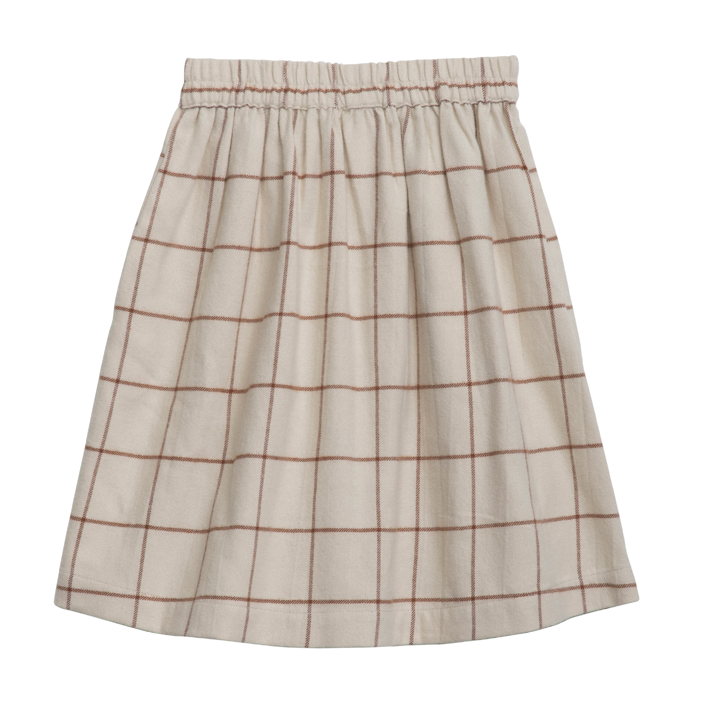 Brushed Skirt, Chocolatechecks