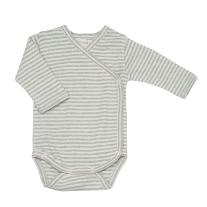 Newborn Slå-Om Body, Jade/Offwhite