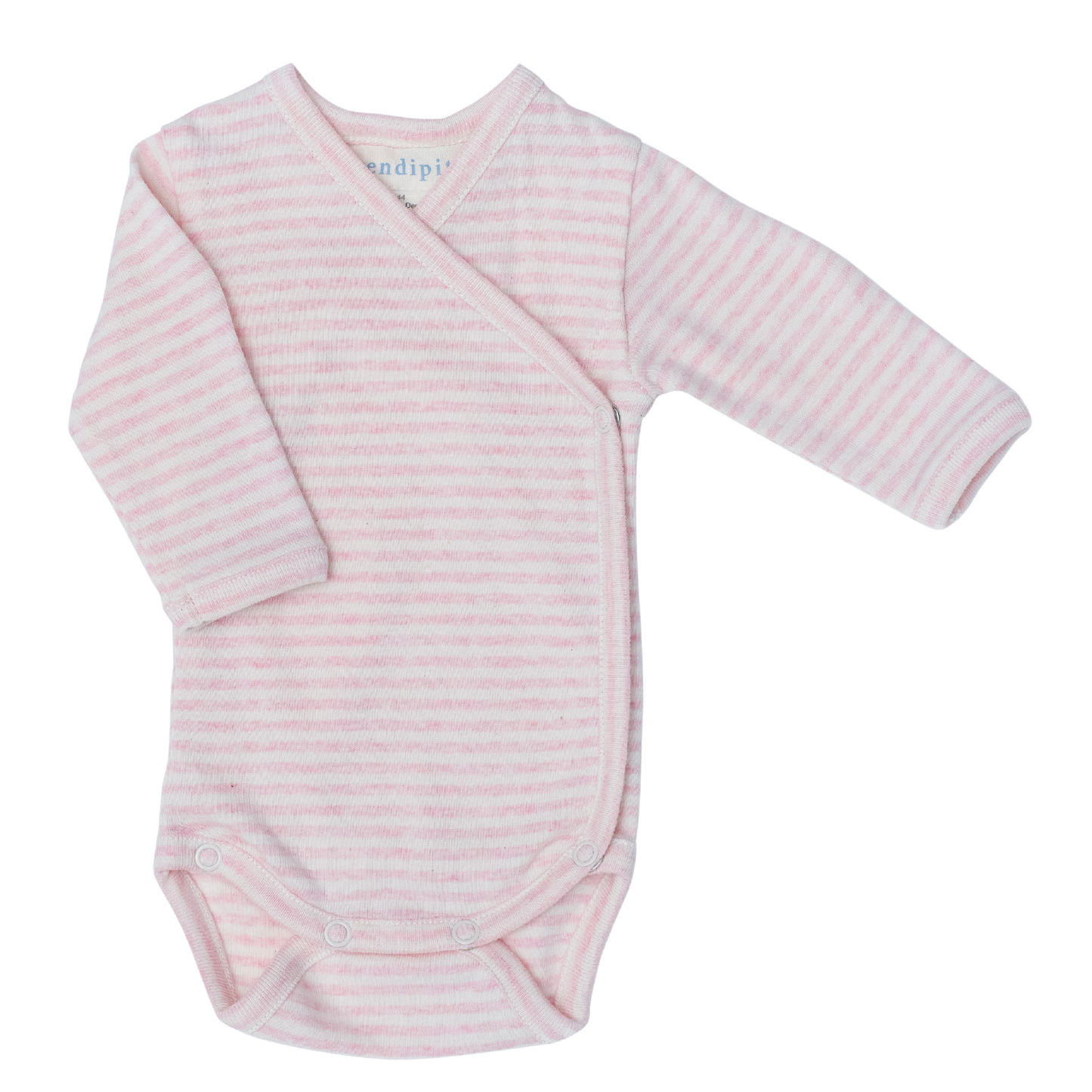 Newborn Slå-Om Body, Rosebud/Offwhite