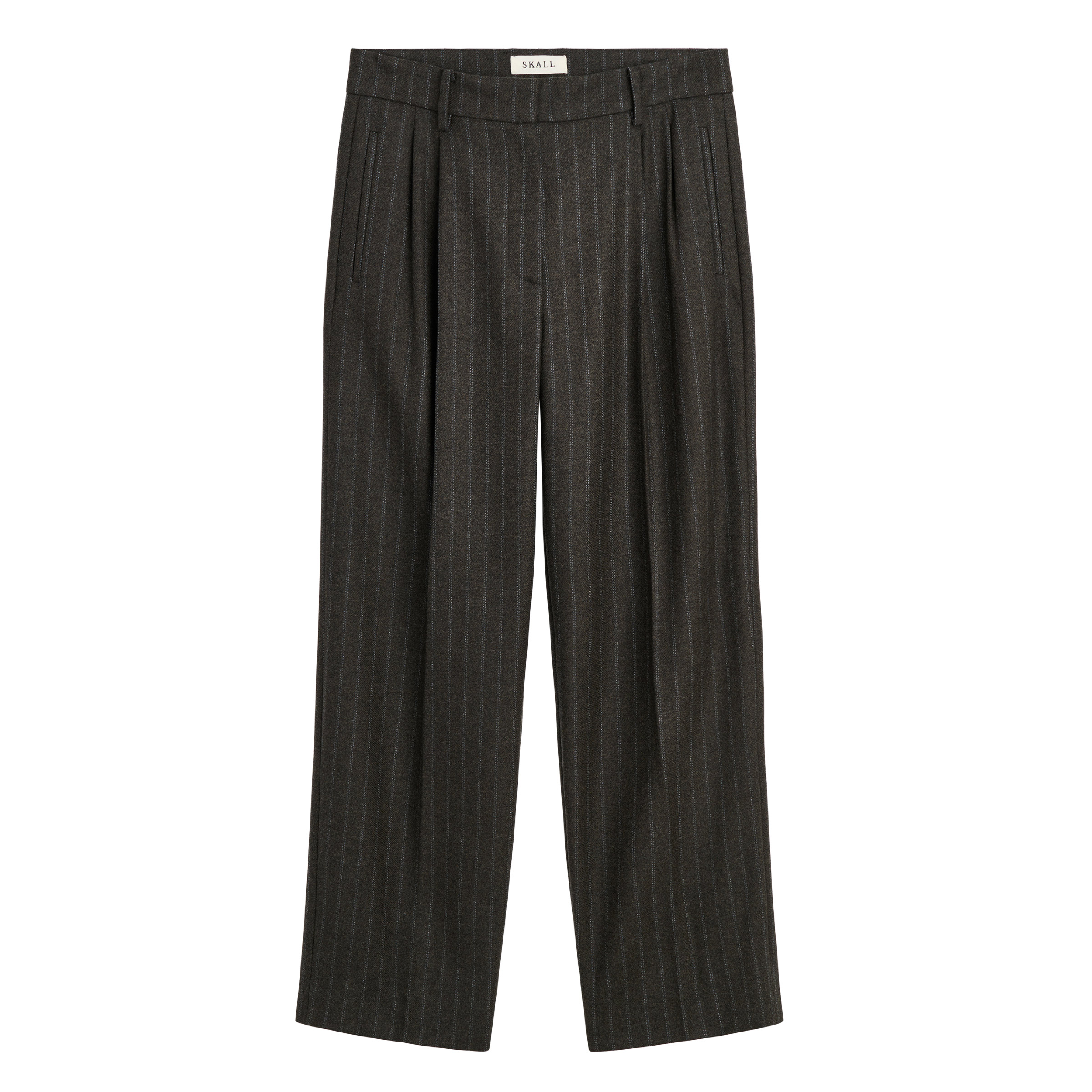 Harry Trousers, Brown/Black Pinstripe