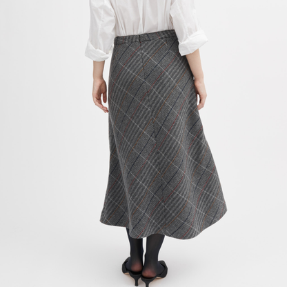 Julian Skirt, Grey Herringbone