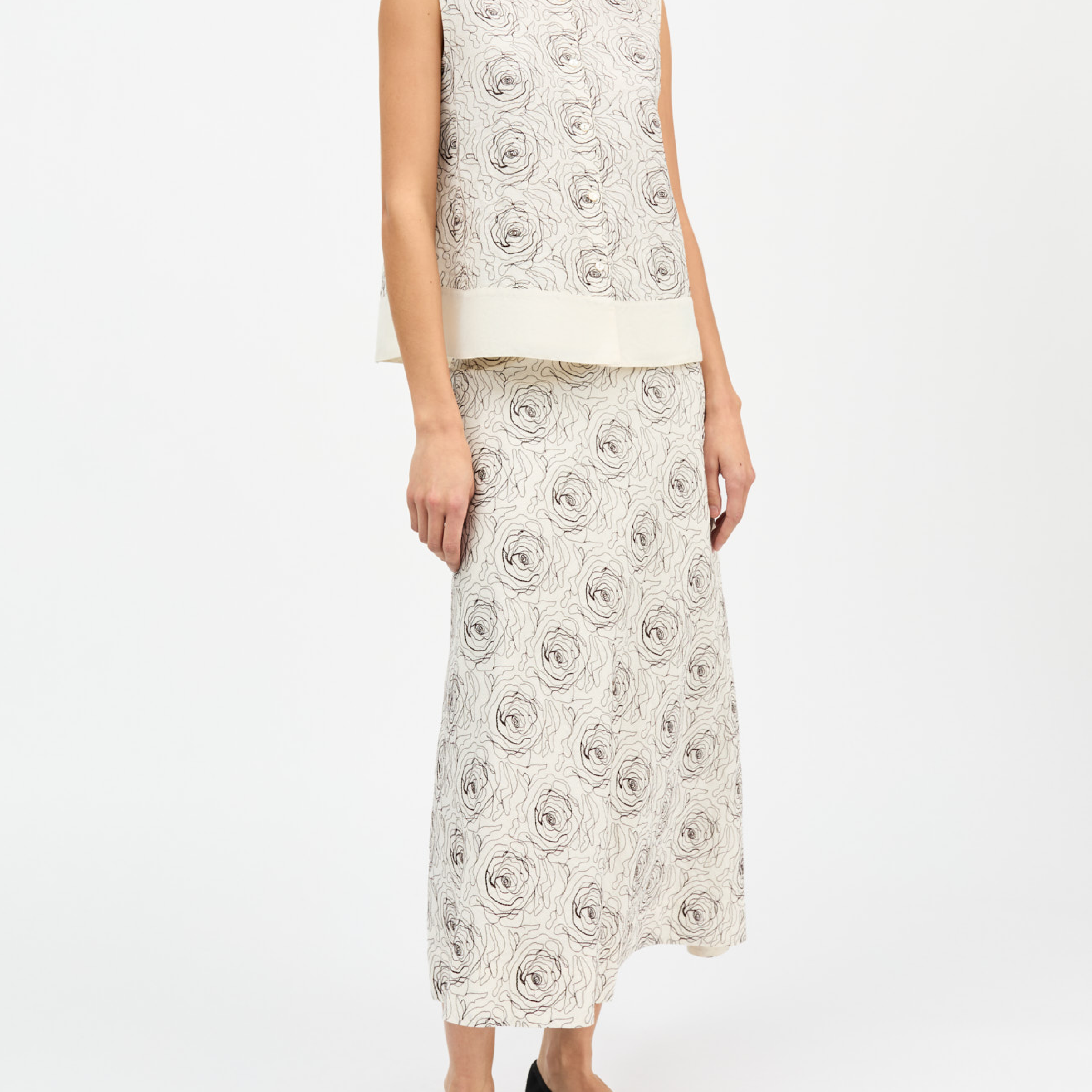 Mollie Top, Ecru