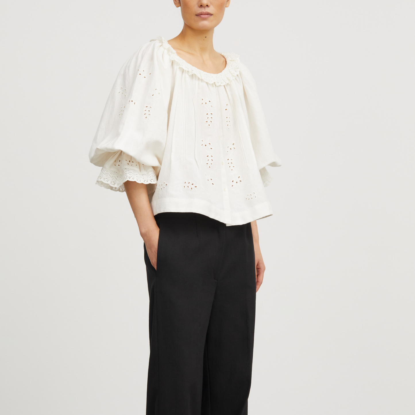 Aliso Blouse, Off White