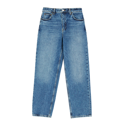 Allison Cropped Jeans, Slouchy Blue