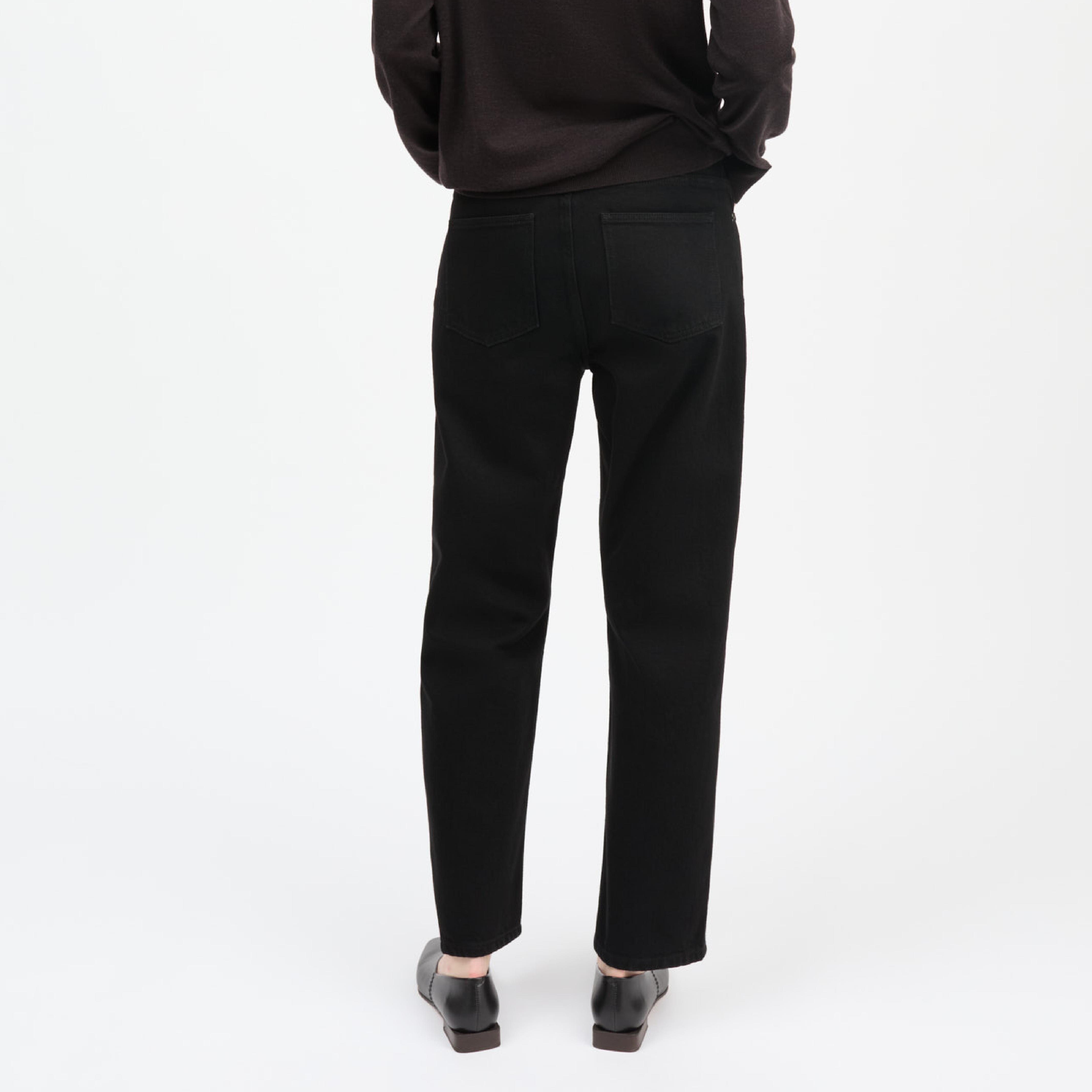 Allison Cropped Jeans, Black