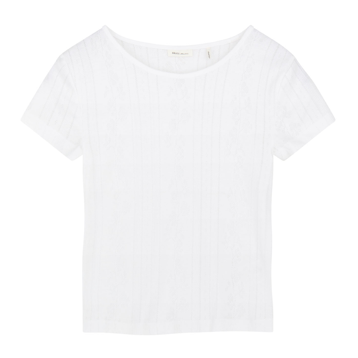 Anna Cap Sleeve Tee, Optic White