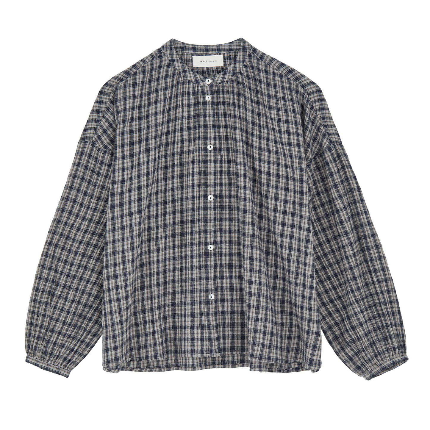 Cilla Shirt, Navy/Beige Check