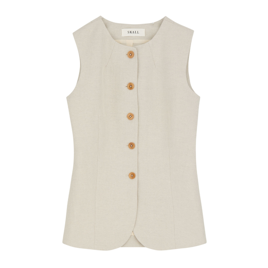 Clementine Waistcoat, Natural