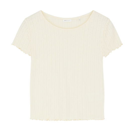 Edie Cap Sleeve Tee, Butter