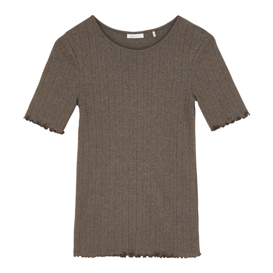 Edie T-Shirt, Brown Melange