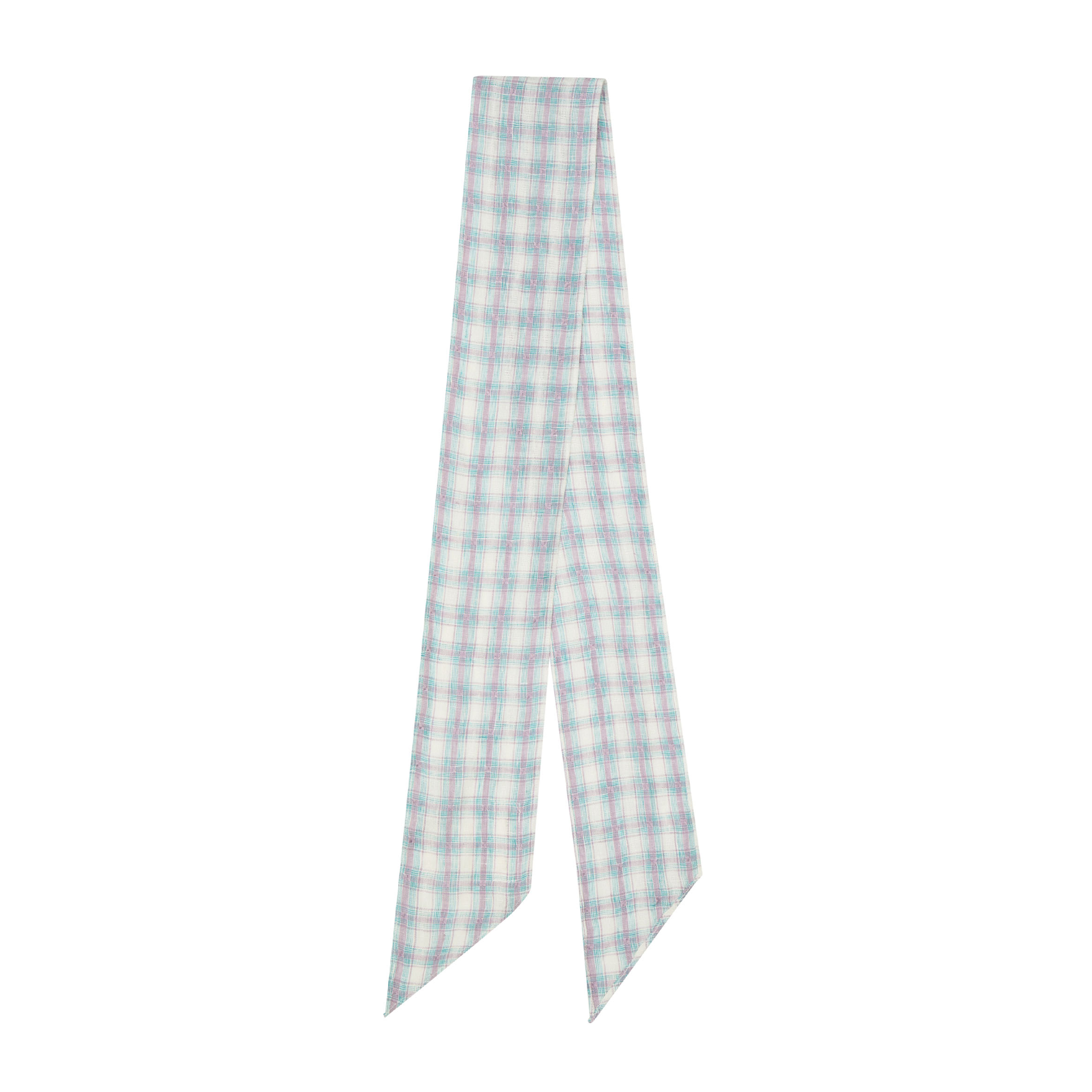 Elvira Scarf, Purple/Blue Check