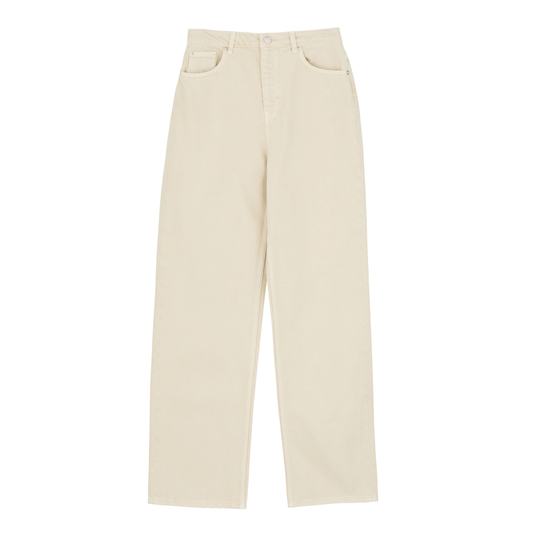 Maddy Straight Jeans, Beige