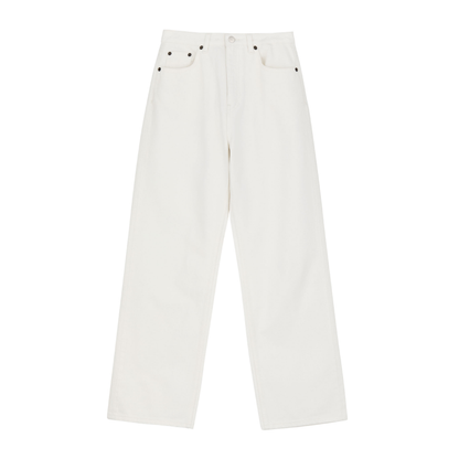 Maddy Straight Jeans, Off White