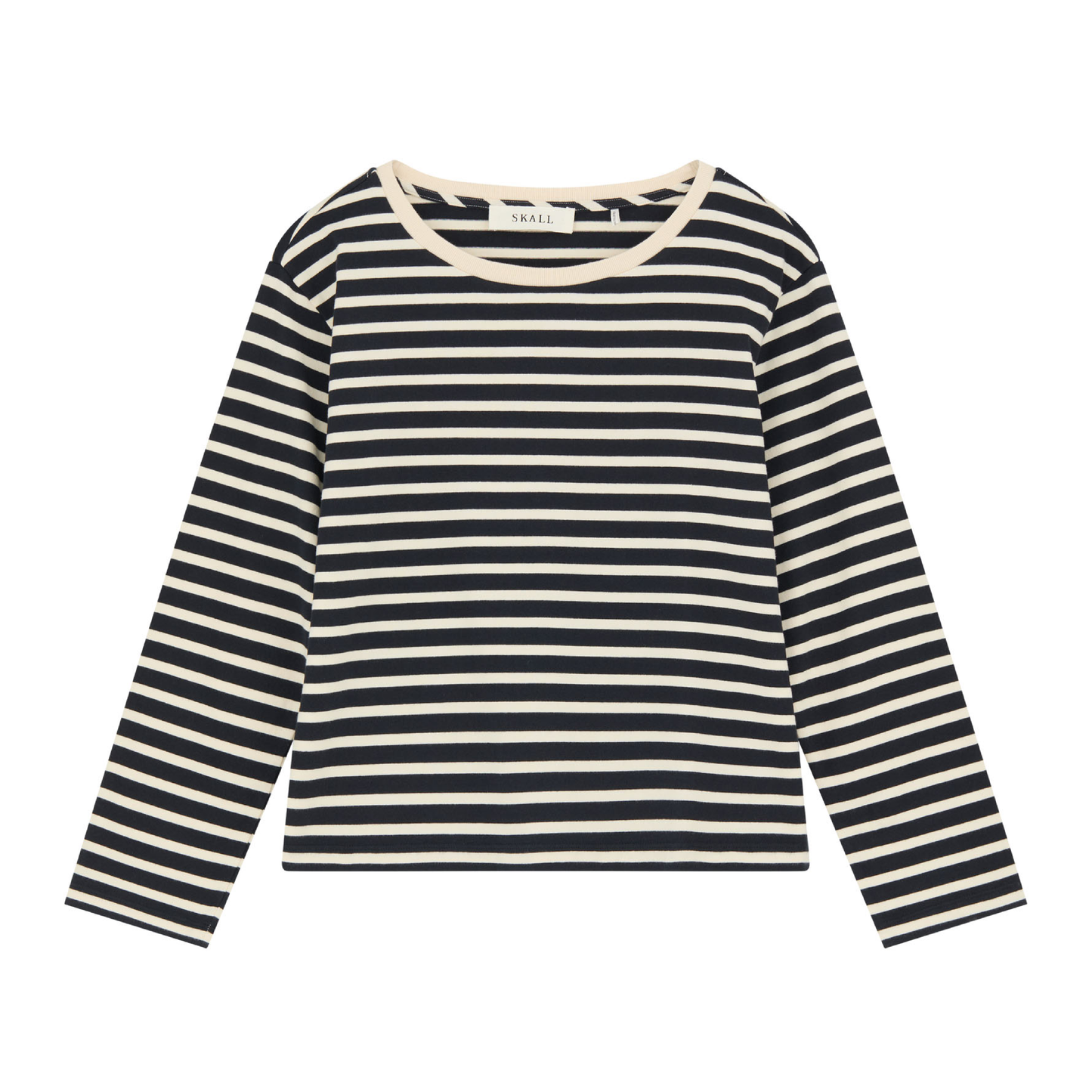Marron Oversized Blouse, Navy/Off White Stripe