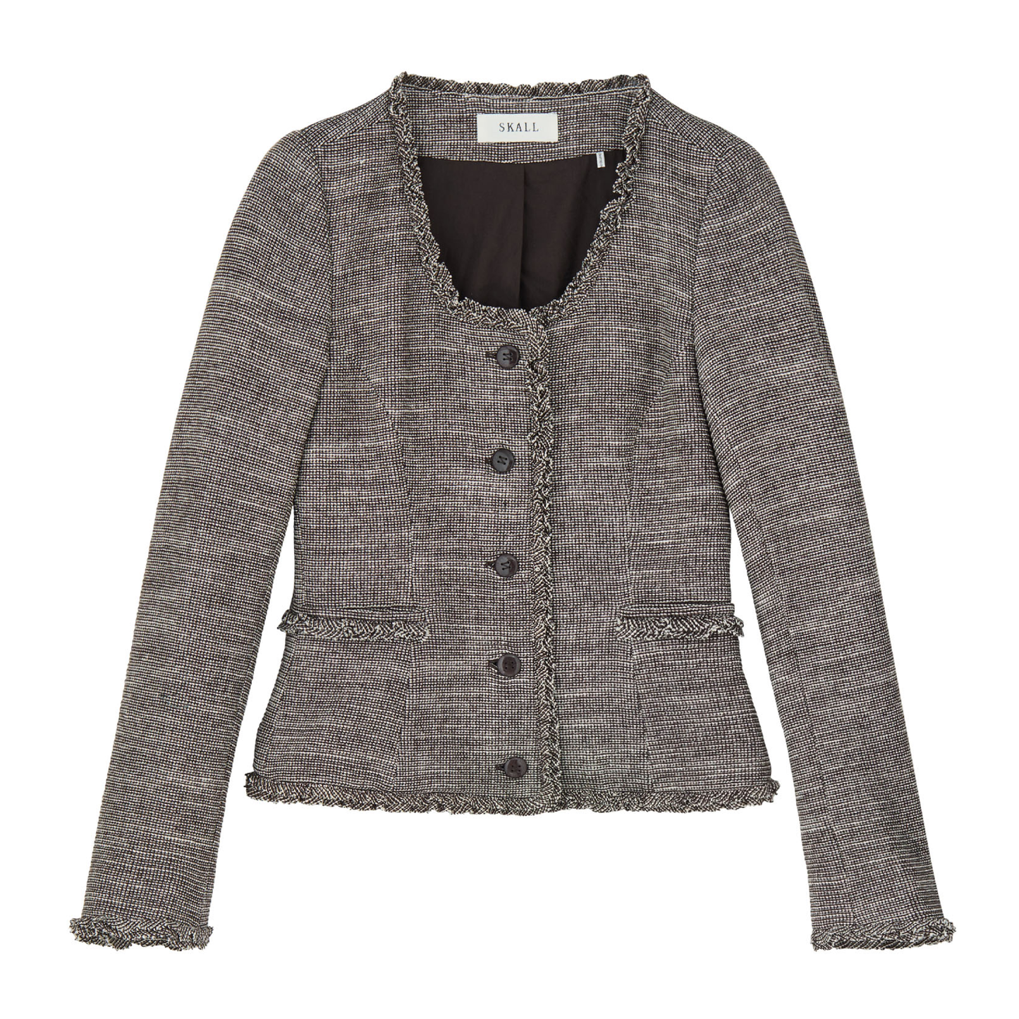 Rosa Jacket, Brown/Ecru