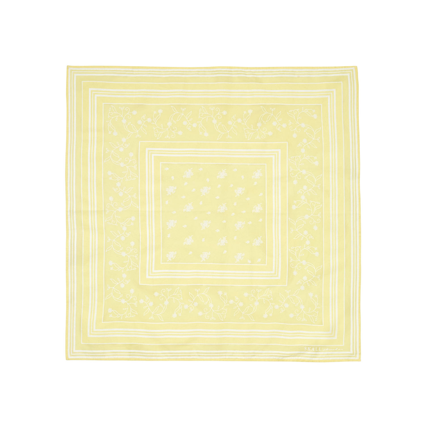 Skall Classic Scarf, Light Yellow (55x55 cm)