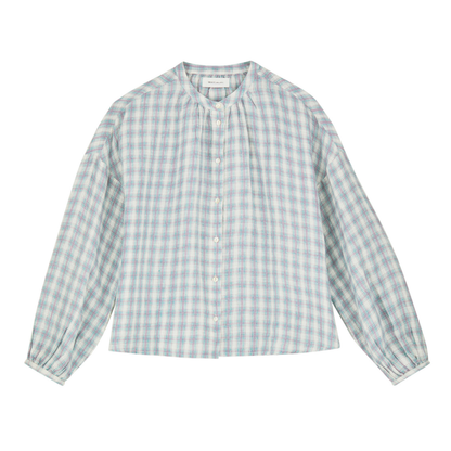 Cilla Shirt, Purple/Blue Check