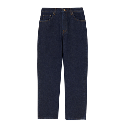 Allison Cropped Leg Jeans, Indigo Blue Denim