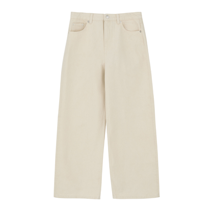 Taylor Cropped Jeans, Ecru