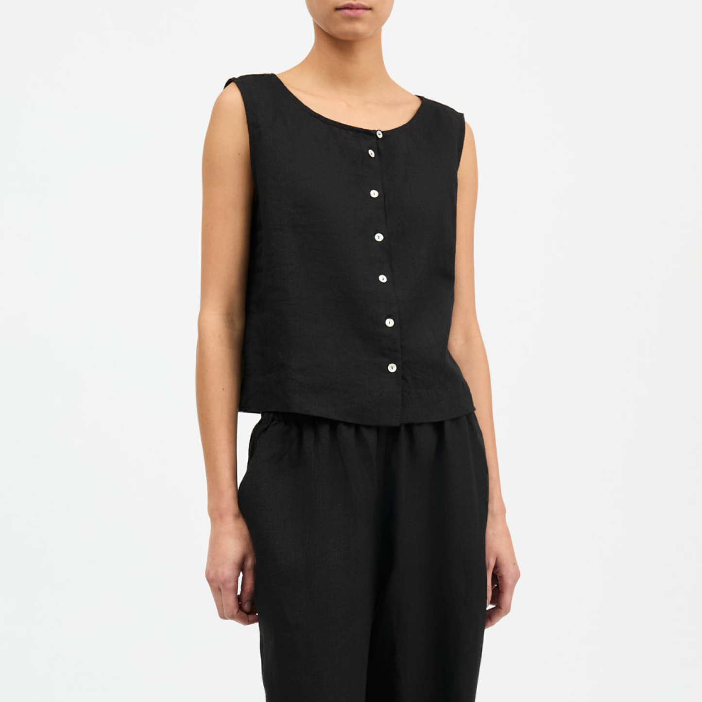 Vetiver Top, Black