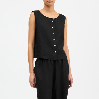 Vetiver Top, Black