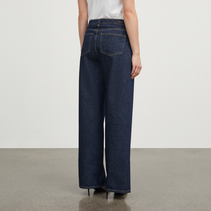 Willow Wide Leg Jeans, Indigo blue