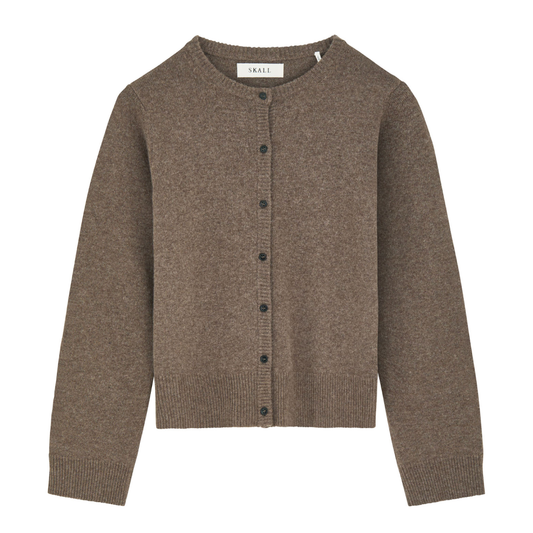 Senna Cardigan, Brown Mélange