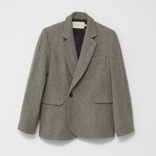 Shetland Wool Blazer, Brown
