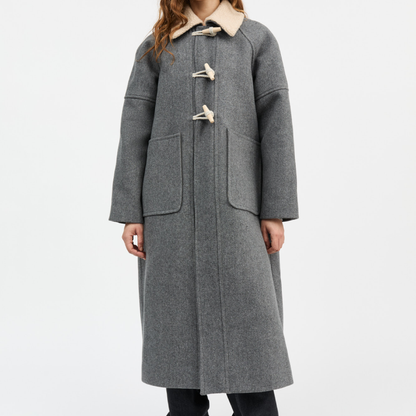 Bibi Duffle Coat, Grey Structure