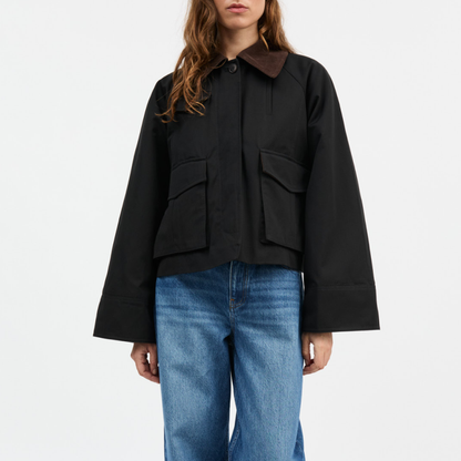 Gaby City Jacket, Black/Brown