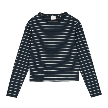 Loui Blouse, Navy/White Stripe