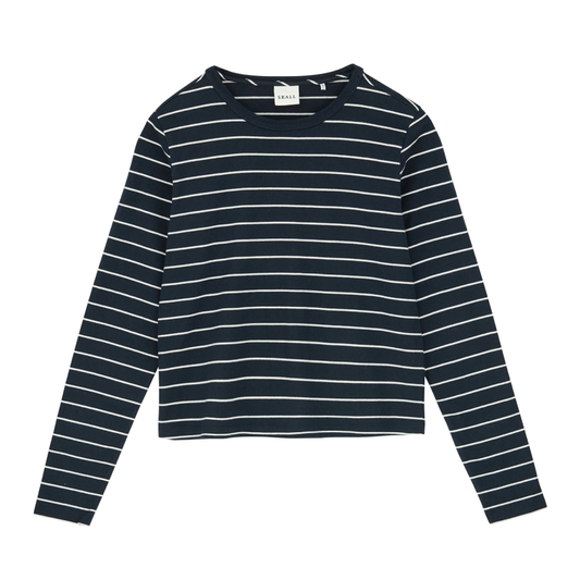 Loui Blouse, Navy/White Stripe