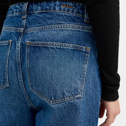 Maddy Straight Jeans, Vintage Washed Blue
