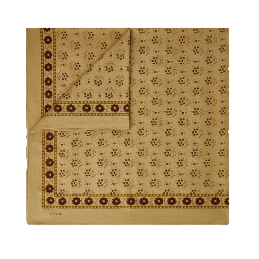 Foulard Tørklæde, Beige/Marron