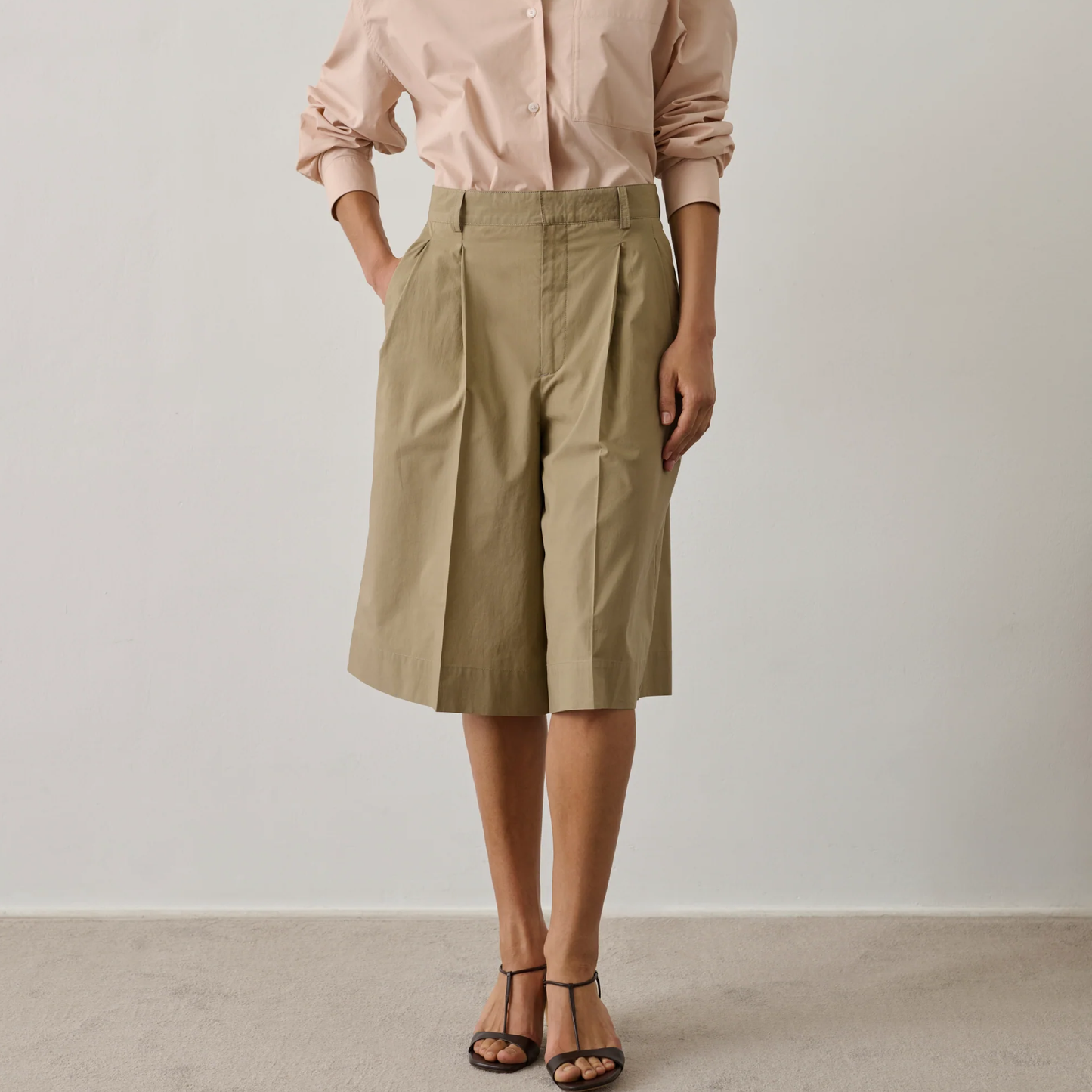 Imogen Bermuda Shorts, Sable