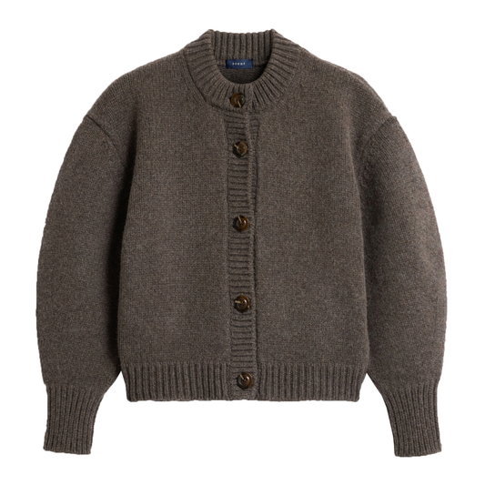 Leonard Strik Cardigan, Marron Glace
