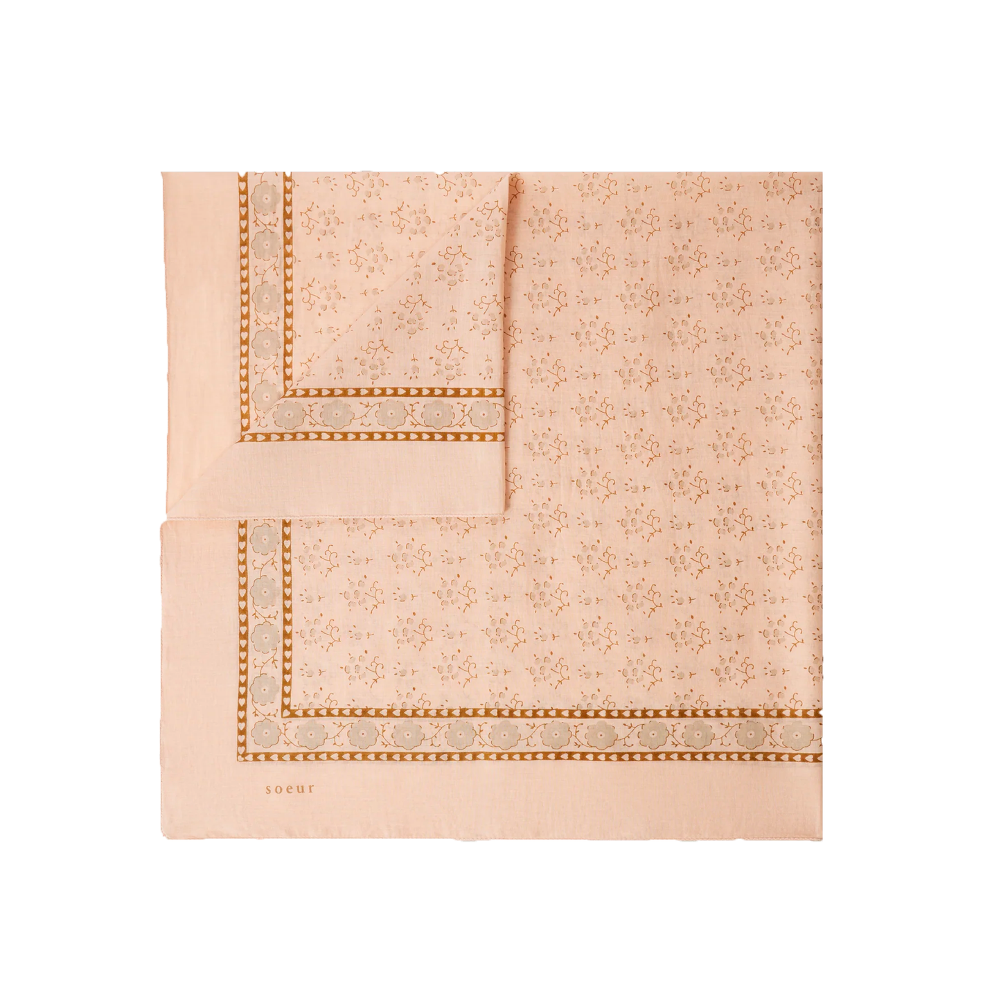 Foulard Classic Tørklæde, Rose Blush/Beige