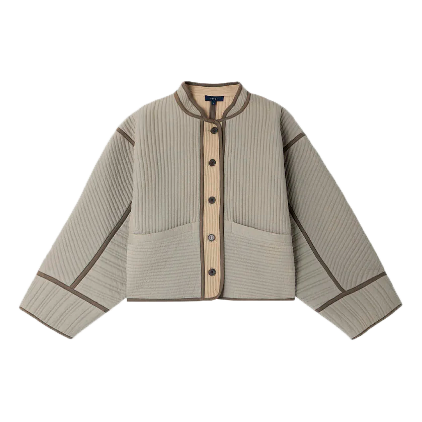 Patchouli Jakke, Vert D'Eau/Beige