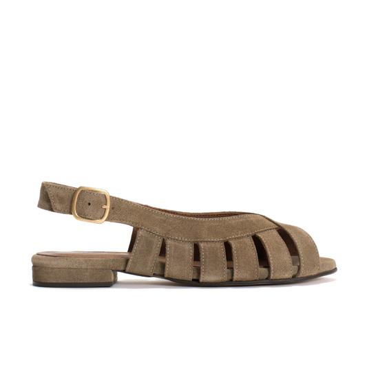 Sophie 20 Sandaler Calf suede, Mushroom