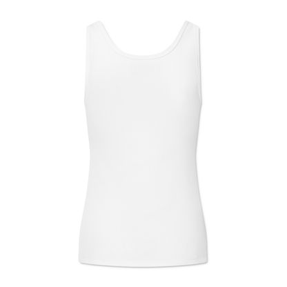 Star Tanktop Cotton Rib, Hvid