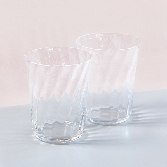 Concave Glass, Clear, Sæt á 2