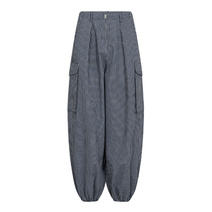 Stockholm 1 Bukser, Dark Navy Check