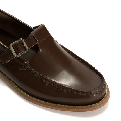 T-bar Moccasin Loafer, Brown