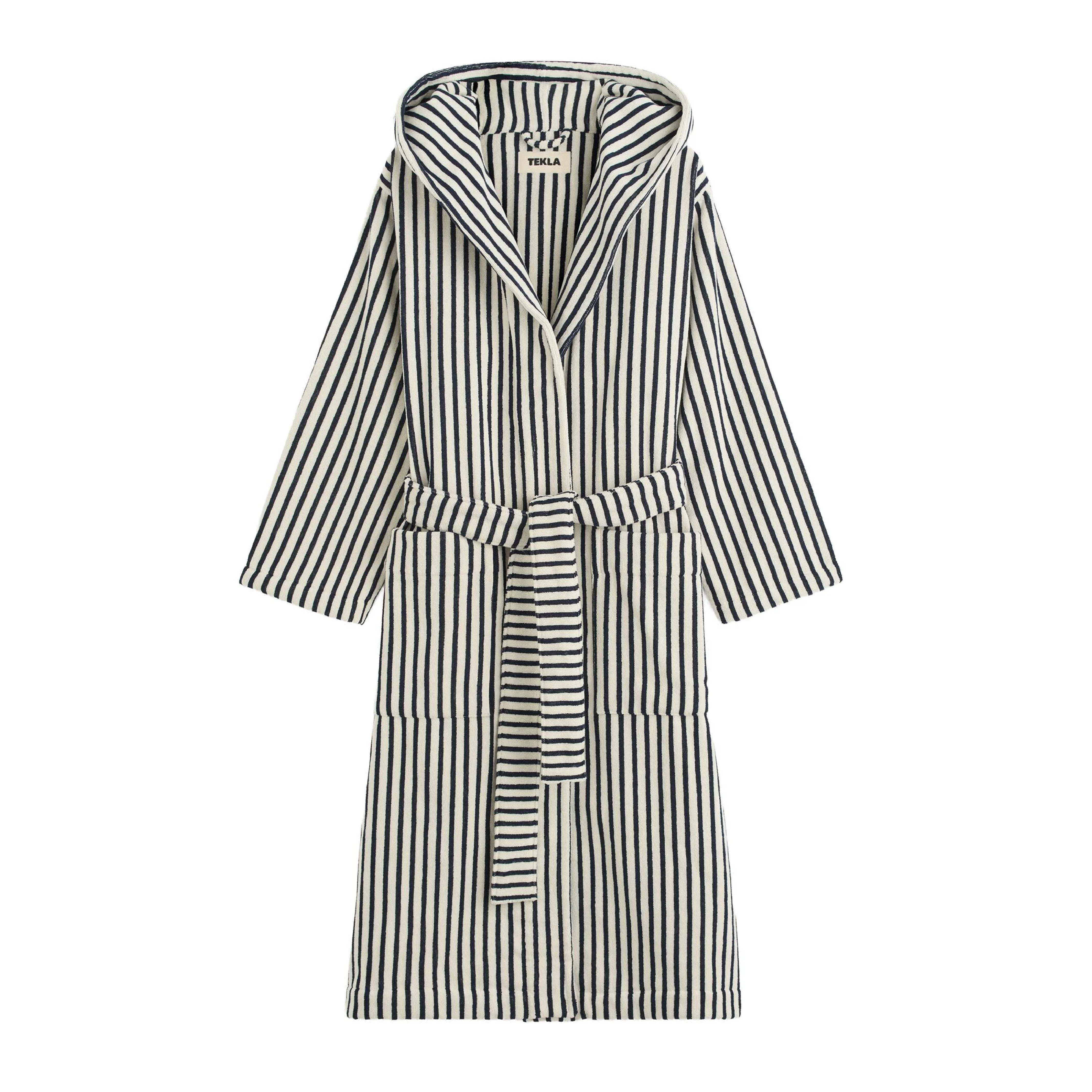 Hooded Bathrobe, Sailor Stripes