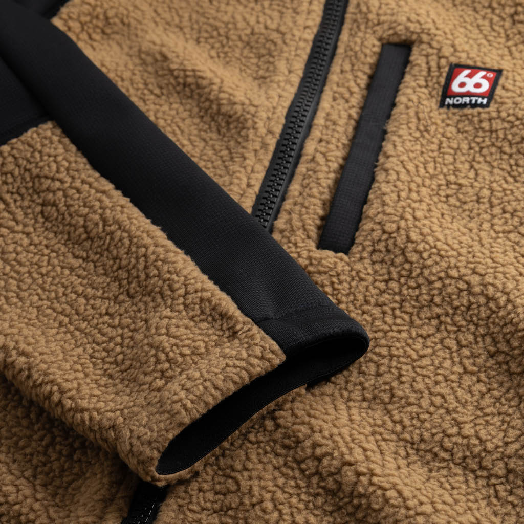 Tindur Shearling Jakke, Dry Mud
