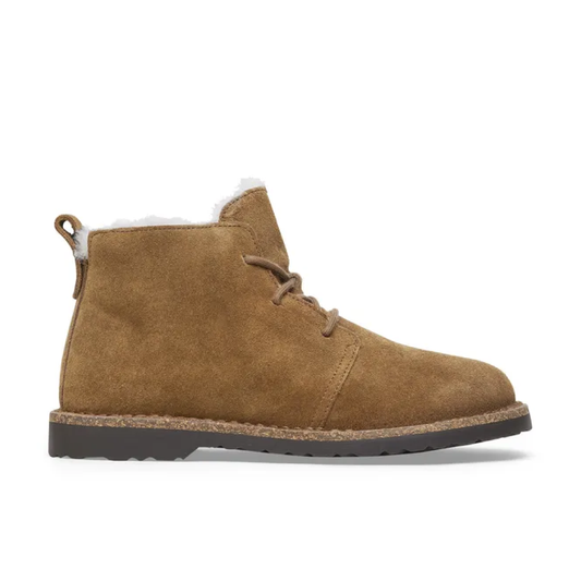 Uppsala Chukka Shearling Suede Leather Støvler, Dark Tea